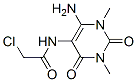 (7CI,8CI)-6-氨基-5-(2-氯乙酰氨基)-1,3-二甲基-尿嘧啶結(jié)構(gòu)式_6743-04-0結(jié)構(gòu)式 (7CI,8CI)-6-氨基-5-(2-氯乙酰氨基)-1,3-二甲基-尿嘧啶結(jié)構(gòu)式_6743-04-0結(jié)構(gòu)式