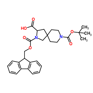 2-(((9H-��-9-��)������)�ʻ�)-8-(�嶡�����ʻ�)-2,8-�����s��[4.5]����-3-����Y(ji��)��(g��u)ʽ_849928-23-0�Y(ji��)��(g��u)ʽ