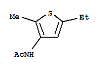 (5CI)-3-乙酰氨基-5-乙基-2-甲基噻吩結構式_857359-97-8結構式 (5CI)-3-乙酰氨基-5-乙基-2-甲基噻吩結構式_857359-97-8結構式